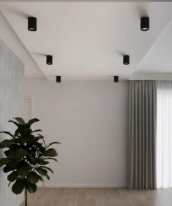 kelvo® AKIRA KLV-101-0024 Κινούμενο Φωτιστικό Downlight Σποτ για Λάμπα MR16 με Ντουί GU10 AC 220-240V IP20 – Μαύρο Ματ – Μ8 x Π8 x Υ10cm