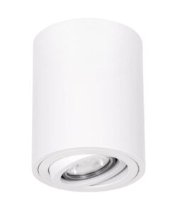kelvo® AKIRA KLV-101-0025 Κινούμενο Φωτιστικό Downlight Σποτ για Λάμπα MR16 με Ντουί GU10 AC 220-240V IP20 – Λευκό Ματ – Μ8 x Π8 x Υ10cm