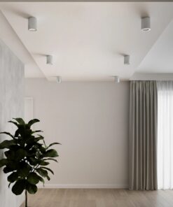 kelvo® AKIRA KLV-101-0026 Κινούμενο Φωτιστικό Downlight Σποτ για Λάμπα MR16 με Ντουί GU10 AC 220-240V IP20 – Νίκελ Βούρτσας – Μ8 x Π8 x Υ10cm
