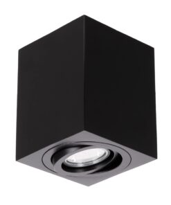 kelvo® AKIRA KLV-101-0028 Κινούμενο Φωτιστικό Downlight Σποτ για Λάμπα MR16 με Ντουί GU10 AC 220-240V IP20 – Μαύρο Ματ – Μ8 x Π8 x Υ10cm