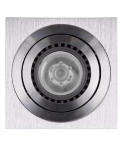 kelvo® AKIRA KLV-101-0030 Κινούμενο Φωτιστικό Downlight Σποτ για Λάμπα MR16 με Ντουί GU10 AC 220-240V IP20 – Νίκελ Βούρτσας – Μ8 x Π8 x Υ10cm