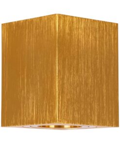 kelvo® AKIRA KLV-101-0031 Κινούμενο Φωτιστικό Downlight Σποτ για Λάμπα MR16 με Ντουί GU10 AC 220-240V IP20 – Χρυσό Βούρτσας – Μ8 x Π8 x Υ10cm