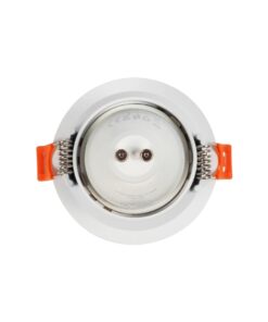 kelvo® DELTA KLV-101-0033 Χωνευτό Φωτιστικό Downlight Σποτ για Λάμπα MR16 με Ντουί GU10 AC 220-240V IP20 – Λευκό Ματ – Μ8.5 x Π8.5 x Υ3.5cm / Q7.5cm