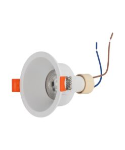 kelvo® DELTA KLV-101-0033 Χωνευτό Φωτιστικό Downlight Σποτ για Λάμπα MR16 με Ντουί GU10 AC 220-240V IP20 – Λευκό Ματ – Μ8.5 x Π8.5 x Υ3.5cm / Q7.5cm