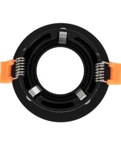 kelvo® OMICRON KLV-101-0034 Χωνευτό Φωτιστικό Downlight Σποτ για Λάμπα MR16 με Ντουί GU10 AC 220-240V IP20 – Μαύρο Ματ – Μ8.5 x Π8.5 x Υ3cm / Q7.5cm