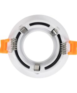 kelvo® OMICRON KLV-101-0035 Χωνευτό Φωτιστικό Downlight Σποτ για Λάμπα MR16 με Ντουί GU10 AC 220-240V IP20 – Λευκό Ματ – Μ8.5 x Π8.5 x Υ3cm / Q7.5cm