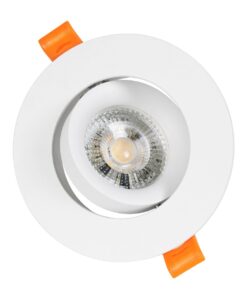 kelvo® OMEGA KLV-101-0037 Χωνευτό Κινούμενο Φωτιστικό Downlight Σποτ για Λάμπα MR16 με Ντουί GU10 AC 220-240V IP20 – Λευκό Ματ – Μ10.5 x Π10.5 x Υ2.2cm / Q7.5cm