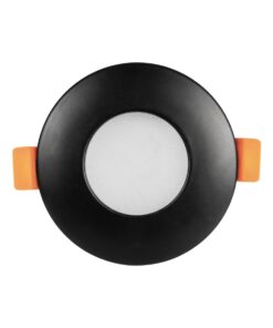 kelvo® KAPA KLV-101-0038 Χωνευτό Φωτιστικό Downlight Σποτ Μπάνιου για Λάμπα MR16 με Ντουί GU10 AC 220-240V Αδιάβροχο IP65 – Μαύρο Ματ – Μ8.5 x Π8.5 x Υ4.2cm / Q7.5cm