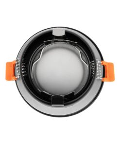 kelvo® KAPA KLV-101-0038 Χωνευτό Φωτιστικό Downlight Σποτ Μπάνιου για Λάμπα MR16 με Ντουί GU10 AC 220-240V Αδιάβροχο IP65 – Μαύρο Ματ – Μ8.5 x Π8.5 x Υ4.2cm / Q7.5cm