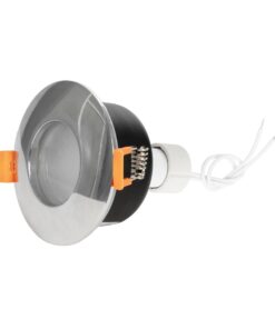 kelvo® KAPA KLV-101-0040 Χωνευτό Φωτιστικό Downlight Σποτ Μπάνιου για Λάμπα MR16 με Ντουί GU10 AC 220-240V Αδιάβροχο IP65 – Νίκελ Χρώμιο – Μ8.5 x Π8.5 x Υ4.2cm / Q7.5cm