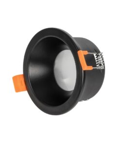 kelvo® SIGMA KLV-101-0041 Χωνευτό Φωτιστικό Downlight Σποτ Μπάνιου για Λάμπα MR16 με Ντουί GU10 AC 220-240V Αδιάβροχο IP65 – Μαύρο Ματ – Μ8.5 x Π8.5 x Υ4.4cm / Q7.5cm