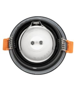 kelvo® SIGMA KLV-101-0041 Χωνευτό Φωτιστικό Downlight Σποτ Μπάνιου για Λάμπα MR16 με Ντουί GU10 AC 220-240V Αδιάβροχο IP65 – Μαύρο Ματ – Μ8.5 x Π8.5 x Υ4.4cm / Q7.5cm