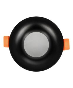 kelvo® LAMDA KLV-101-0044 Χωνευτό Φωτιστικό Downlight Σποτ Μπάνιου για Λάμπα MR16 με Ντουί GU10 AC 220-240V Αδιάβροχο IP65 – Μαύρο Ματ – Μ8.5 x Π8.5 x Υ3.5cm / Q7.5cm