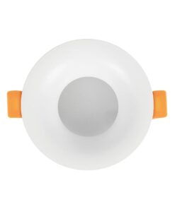 kelvo® LAMDA KLV-101-0045 Χωνευτό Φωτιστικό Downlight Σποτ Μπάνιου για Λάμπα MR16 με Ντουί GU10 AC 220-240V Αδιάβροχο IP65 – Λευκό Ματ – Μ8.5 x Π8.5 x Υ3.5cm / Q7.5cm
