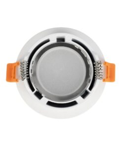 kelvo® LAMDA KLV-101-0045 Χωνευτό Φωτιστικό Downlight Σποτ Μπάνιου για Λάμπα MR16 με Ντουί GU10 AC 220-240V Αδιάβροχο IP65 – Λευκό Ματ – Μ8.5 x Π8.5 x Υ3.5cm / Q7.5cm