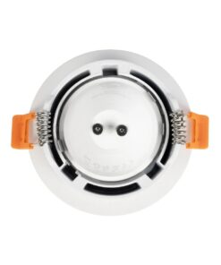 kelvo® LAMDA KLV-101-0045 Χωνευτό Φωτιστικό Downlight Σποτ Μπάνιου για Λάμπα MR16 με Ντουί GU10 AC 220-240V Αδιάβροχο IP65 – Λευκό Ματ – Μ8.5 x Π8.5 x Υ3.5cm / Q7.5cm