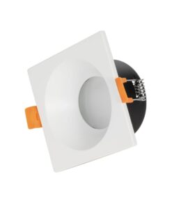 kelvo® EPSILON KLV-101-0048 Χωνευτό Φωτιστικό Downlight Σποτ Μπάνιου για Λάμπα MR16 με Ντουί GU10 AC 220-240V Αδιάβροχο IP65 – Λευκό Ματ – Μ8.5 x Π8.5 x Υ4.4cm / Q7.5cm x 7.5cm