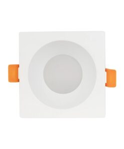 kelvo® EPSILON KLV-101-0048 Χωνευτό Φωτιστικό Downlight Σποτ Μπάνιου για Λάμπα MR16 με Ντουί GU10 AC 220-240V Αδιάβροχο IP65 – Λευκό Ματ – Μ8.5 x Π8.5 x Υ4.4cm / Q7.5cm x 7.5cm