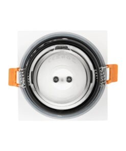 kelvo® EPSILON KLV-101-0048 Χωνευτό Φωτιστικό Downlight Σποτ Μπάνιου για Λάμπα MR16 με Ντουί GU10 AC 220-240V Αδιάβροχο IP65 – Λευκό Ματ – Μ8.5 x Π8.5 x Υ4.4cm / Q7.5cm x 7.5cm