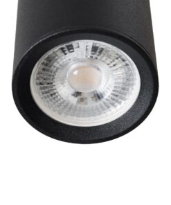 kelvo® DUCT KLV-101-0052 Φωτιστικό Downlight Σποτ για Λάμπα MR16 με Ντουί GU10 AC 220-240V IP20 – Μαύρο Ματ – Μ6 x Π6 x Υ45cm