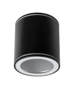 kelvo® MARETTI KLV-101-0055 Φωτιστικό Downlight Σποτ για Λάμπα MR16 με Ντουί GU10 AC 220-240V Αδιάβροχο IP65 – Μαύρο Ματ – Μ9 x Π9 x Υ9cm