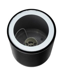 kelvo® MARETTI KLV-101-0055 Φωτιστικό Downlight Σποτ για Λάμπα MR16 με Ντουί GU10 AC 220-240V Αδιάβροχο IP65 – Μαύρο Ματ – Μ9 x Π9 x Υ9cm