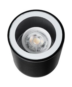 kelvo® MARETTI KLV-101-0055 Φωτιστικό Downlight Σποτ για Λάμπα MR16 με Ντουί GU10 AC 220-240V Αδιάβροχο IP65 – Μαύρο Ματ – Μ9 x Π9 x Υ9cm