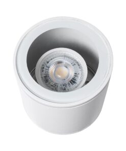 kelvo® MARETTI KLV-101-0056 Φωτιστικό Downlight Σποτ για Λάμπα MR16 με Ντουί GU10 AC 220-240V Αδιάβροχο IP65 – Λευκό Ματ – Μ9 x Π9 x Υ9cm