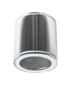 kelvo® MARETTI KLV-101-0057 Φωτιστικό Downlight Σποτ για Λάμπα MR16 με Ντουί GU10 AC 220-240V Αδιάβροχο IP65 – Νίκελ Χρώμιο – Μ9 x Π9 x Υ9cm