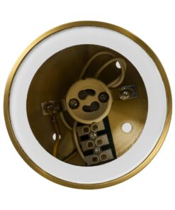 kelvo® MARETTI KLV-101-0058 Φωτιστικό Downlight Σποτ για Λάμπα MR16 με Ντουί GU10 AC 220-240V Αδιάβροχο IP65 – Χρυσό Πλατίνα – Μ9 x Π9 x Υ9cm