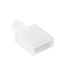 kelvo® NEONPRO KLV-101-0063 Τάπα Σύνδεσης Τροφοδοσίας για Neon Flex LED Αδιάβροχο IP65 – Διάφανο – Μ2.4 x Π0.8 x Υ1.4cm