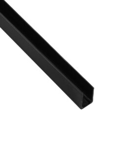 kelvo® NEONPRO KLV-101-0066 Βάση Στήριξης για Neon Flex LED Αδιάβροχο IP65 – Μαύρο Ματ – Μ300 x Π0.8 x Υ1.3cm – Πακέτο 5 Τεμαχίων