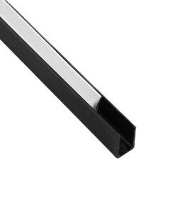 kelvo® NEONPRO KLV-101-0066 Βάση Στήριξης για Neon Flex LED Αδιάβροχο IP65 – Μαύρο Ματ – Μ300 x Π0.8 x Υ1.3cm – Πακέτο 5 Τεμαχίων
