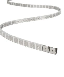 kelvo® NEONPRO KLV-101-0069 Εύκαμπτη Βάση Στήριξης για Neon Flex LED Αδιάβροχο IP65 – Νίκελ Χρώμιο – Μ1000 x Π0.7 x Υ1.2cm – Ρολό 10 Μέτρων