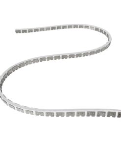 kelvo® NEONPRO KLV-101-0069 Εύκαμπτη Βάση Στήριξης για Neon Flex LED Αδιάβροχο IP65 – Νίκελ Χρώμιο – Μ1000 x Π0.7 x Υ1.2cm – Ρολό 10 Μέτρων