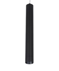 kelvo® CANAL KLV-101-0070 Κρεμαστό Φωτιστικό Οροφής LED 7W 700lm 36° AC 220-240V IP20 Θερμό Λευκό 2700K – Bridgelux COB Chip & TÜV SÜD Driver – Μαύρο Ματ – Μ4 x Π4 x Υ30cm – 5 Χρόνια Εγγύηση