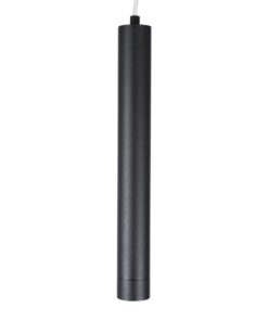 kelvo® CANAL KLV-101-0070 Κρεμαστό Φωτιστικό Οροφής LED 7W 700lm 36° AC 220-240V IP20 Θερμό Λευκό 2700K – Bridgelux COB Chip & TÜV SÜD Driver – Μαύρο Ματ – Μ4 x Π4 x Υ30cm – 5 Χρόνια Εγγύηση