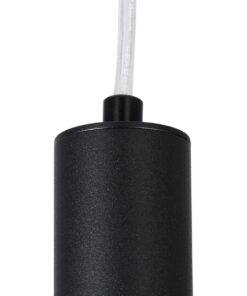 kelvo® CANAL KLV-101-0070 Κρεμαστό Φωτιστικό Οροφής LED 7W 700lm 36° AC 220-240V IP20 Θερμό Λευκό 2700K – Bridgelux COB Chip & TÜV SÜD Driver – Μαύρο Ματ – Μ4 x Π4 x Υ30cm – 5 Χρόνια Εγγύηση