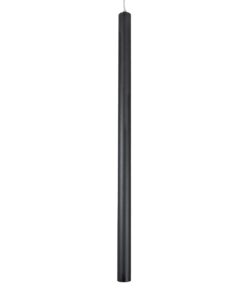 kelvo® CANAL KLV-101-0073 Κρεμαστό Φωτιστικό Οροφής LED 7W 700lm 36° AC 220-240V IP20 Θερμό Λευκό 2700K – Bridgelux COB Chip & TÜV SÜD Driver – Μαύρο Ματ – Μ4 x Π4 x Υ80cm – 5 Χρόνια Εγγύηση