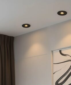kelvo® PINADO KLV-101-0126 Χωνευτό Φωτιστικό Downlight Σποτ LED 7W 840lm 15° AC 220-240V IP20 Θερμό Λευκό 2700K – Bridgelux COB Chip & TÜV SÜD Driver – Μαύρο Ματ – Μ8.3 x Π8.3 x Υ8.2cm / Q7.3cm – 5 Χρόνια Εγγύηση