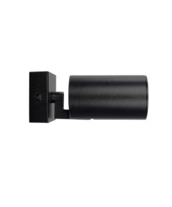 kelvo® SPOTA KLV-101-0134-V2 Κινούμενο Φωτιστικό Σποτ Τοίχου για Λάμπα MR16 με Ντουί GU10 AC 220-240V IP20 – Μαύρο Ματ – Μ7 x Π6 x Υ14cm