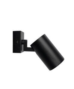 kelvo® SPOTA KLV-101-0134-V2 Κινούμενο Φωτιστικό Σποτ Τοίχου για Λάμπα MR16 με Ντουί GU10 AC 220-240V IP20 – Μαύρο Ματ – Μ7 x Π6 x Υ14cm