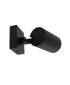 kelvo® SPOTA KLV-101-0134-V2 Κινούμενο Φωτιστικό Σποτ Τοίχου για Λάμπα MR16 με Ντουί GU10 AC 220-240V IP20 – Μαύρο Ματ – Μ7 x Π6 x Υ14cm
