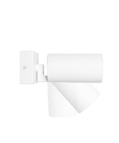 kelvo® SPOTA KLV-101-0135-V2 Κινούμενο Φωτιστικό Σποτ Τοίχου για Λάμπα MR16 με Ντουί GU10 AC 220-240V IP20 – Λευκό Ματ – Μ7 x Π6 x Υ14cm