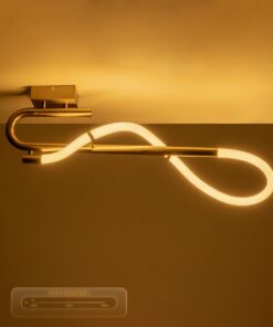 kelvo® GLOW KLV-101-0148 Φωτιστικό Οροφής LED 18W 1800lm 360° AC 220-240V IP20 Ρυθμιζόμενο Λευκό CCT με On/Off 2700K/4500K/6000K – Lumileds SMD Chip – Χρυσό Πλατίνα – Μ65 x Π30 x Υ30cm – 3 Χρόνια Εγγύηση