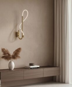 kelvo® GLOW KLV-101-0148-V2 Φωτιστικό Τοίχου / Απλίκα LED 18W 1800lm 360° AC 220-240V IP20 Ρυθμιζόμενο Λευκό CCT με On/Off 2700K/4500K/6000K – Lumileds SMD Chip – Χρυσό Πλατίνα – Μ65 x Π30 x Υ30cm – 3 Χρόνια Εγγύηση