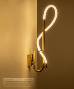 kelvo® GLOW KLV-101-0148-V2 Φωτιστικό Τοίχου / Απλίκα LED 18W 1800lm 360° AC 220-240V IP20 Ρυθμιζόμενο Λευκό CCT με On/Off 2700K/4500K/6000K – Lumileds SMD Chip – Χρυσό Πλατίνα – Μ65 x Π30 x Υ30cm – 3 Χρόνια Εγγύηση
