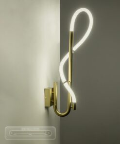 kelvo® GLOW KLV-101-0148-V2 Φωτιστικό Τοίχου / Απλίκα LED 18W 1800lm 360° AC 220-240V IP20 Ρυθμιζόμενο Λευκό CCT με On/Off 2700K/4500K/6000K – Lumileds SMD Chip – Χρυσό Πλατίνα – Μ65 x Π30 x Υ30cm – 3 Χρόνια Εγγύηση