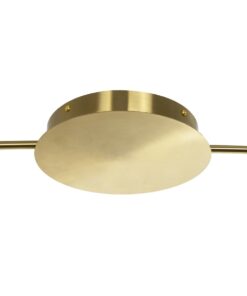 kelvo® GLOW KLV-101-0150 Φωτιστικό Οροφής LED 65W 6500lm 360° AC 220-240V IP20 Ρυθμιζόμενο Λευκό CCT με Χειριστήριο από 2700K έως 6000K Dimmable – Lumileds SMD Chip – Χρυσό Πλατίνα – Μ100 x Π100 x Υ30cm – 3 Χρόνια Εγγύηση