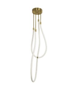 kelvo® GLOW KLV-101-0153 Φωτιστικό Οροφής LED 42W 4200lm 360° AC 220-240V IP20 Ρυθμιζόμενο Λευκό CCT με Χειριστήριο από 2700K έως 6000K Dimmable – Lumileds SMD Chip – Χρυσό Πλατίνα – Μ50 x Π50 x Υ70cm – 3 Χρόνια Εγγύηση